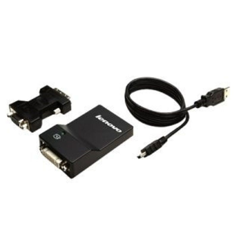 Lenovo cable + adaptador usb 3.0 macho a DVI o VGA hembra 0B47072 | Tienda  Lenovo