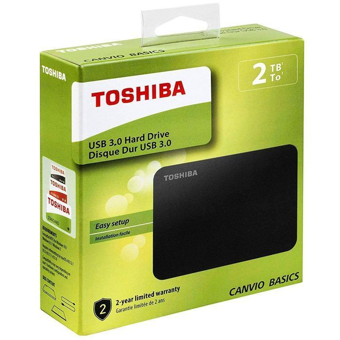 Disco Duro Externo Toshiba Canvio Basics 2TB 2.5" - HDTB420EK3AA | Tienda  Lenovo